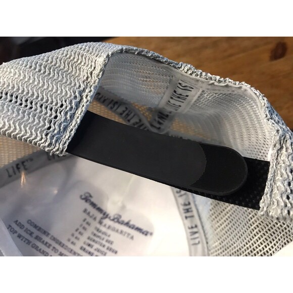 New Tommy Bahama Baseball Hat Marlin Tip Your Cap Light Blue Beach Tropical Fish - Picture 5 of 8